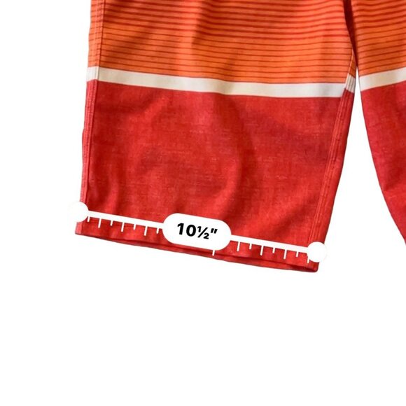 O’Neill‎ Hyperfreak Boardshorts Size 31 Trunks Colorblock Stripe Stretch Red - Picture 14 of 16